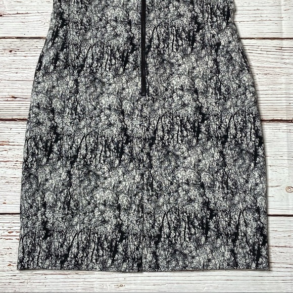 NWT Rachel Roy Cracked Jacquard Square Shoulder Sheath Dress Sz 10 - Picture 10 of 16